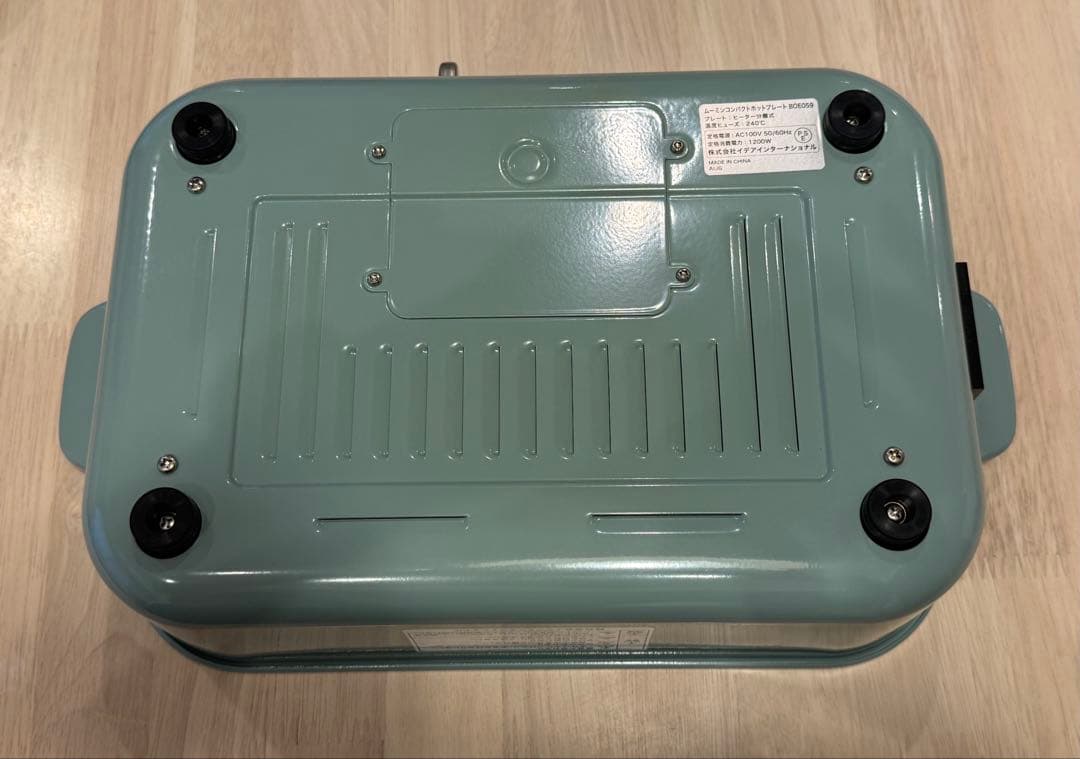 MOOMIN BRUNO ホットプレート ミントグリーン & ムーミン型プレート