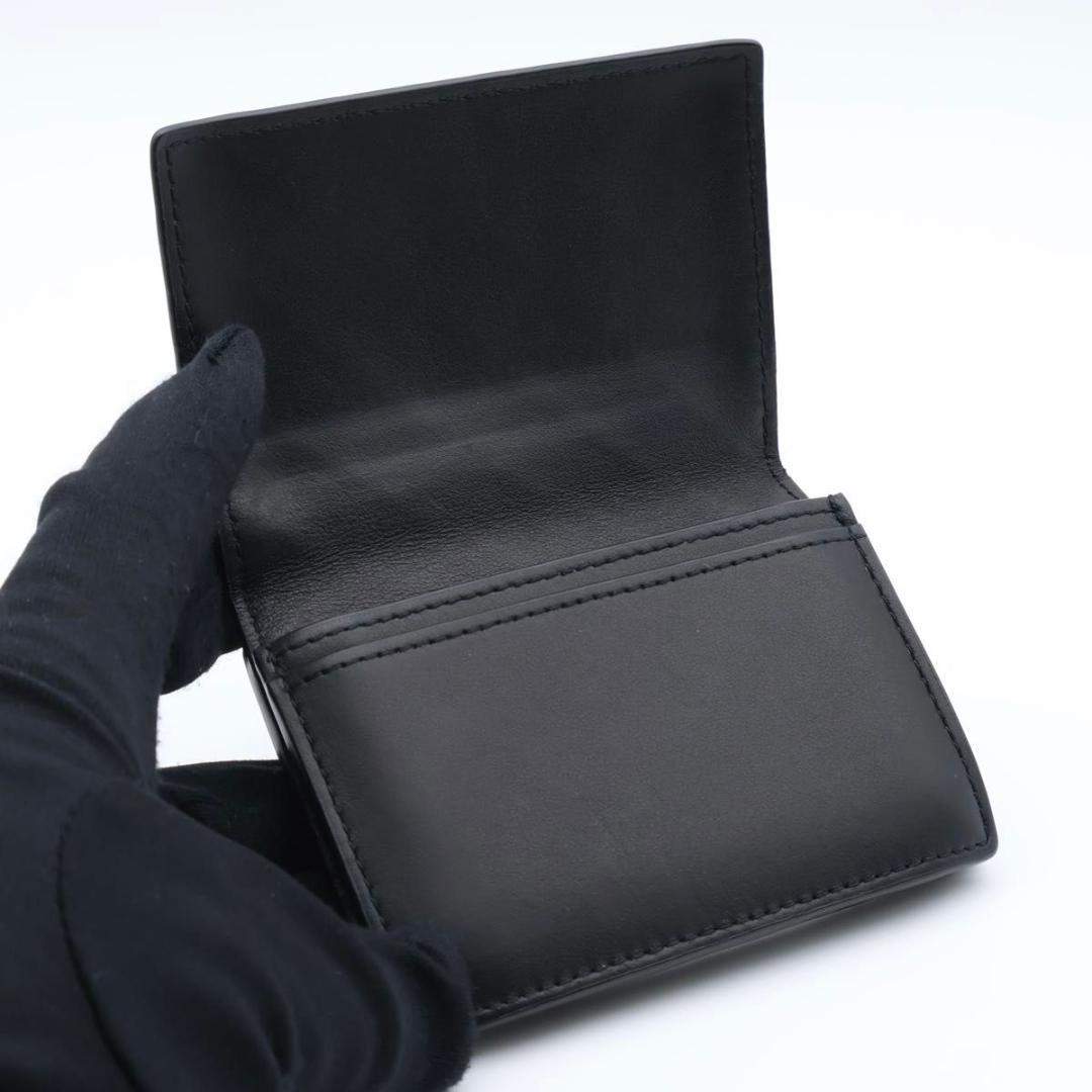 【極美品】BOTTEGA VENETA 名刺入れ　イントレチャート　黒