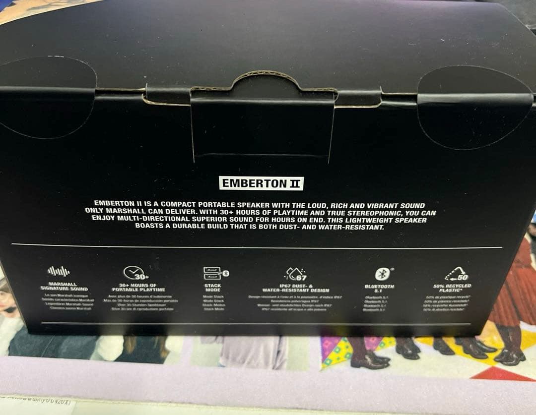 Marshall Emberton II ワイヤレススピーカー ブラック&ブラス