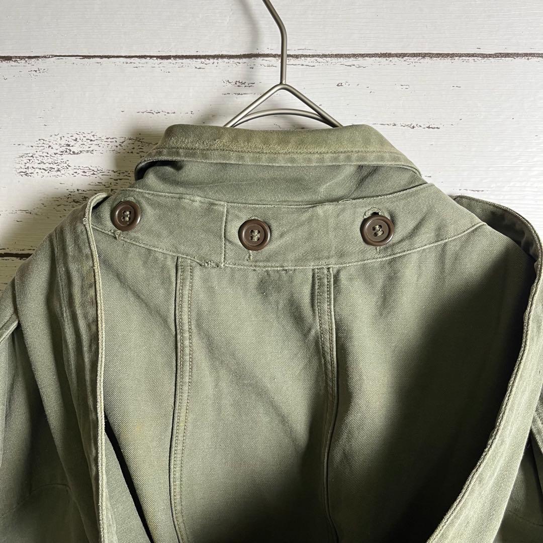 60s 【レア個体】 フランス軍 M64 実物 フィールドジャケット パーカー付