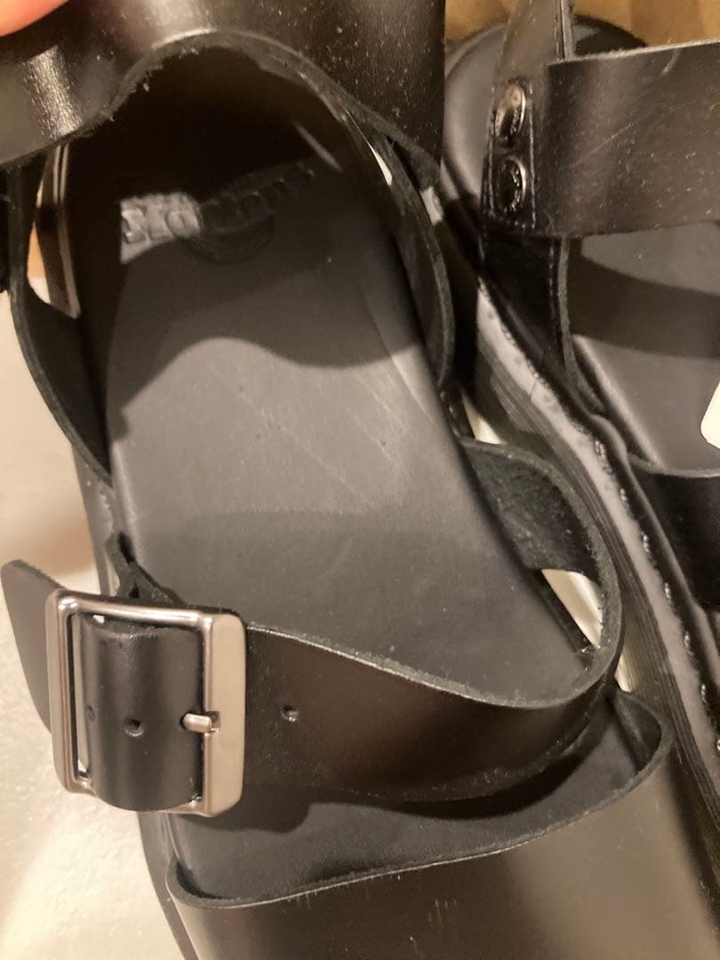 新品 Dr.Martin レザーサンダル GRYPHON 定価2.3万円 黒