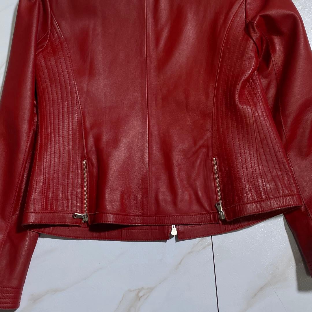 未使用級♡PIEROTUCCI 羊革レザージャケット イタリア製 定価10万円