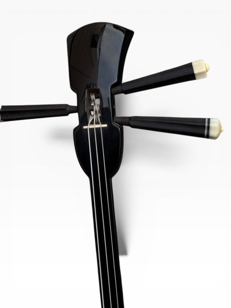 美品　沖縄三線 入門用 初心者向け 人工皮 合皮 三味線 琉球和楽器