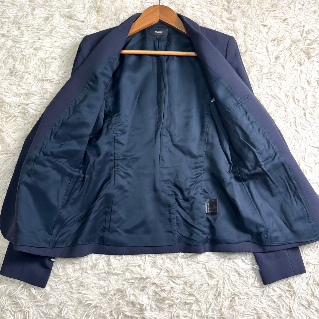 22AW✨現行セオリー　TAILOR スカートスーツ　セットアップ　ネイビー　M