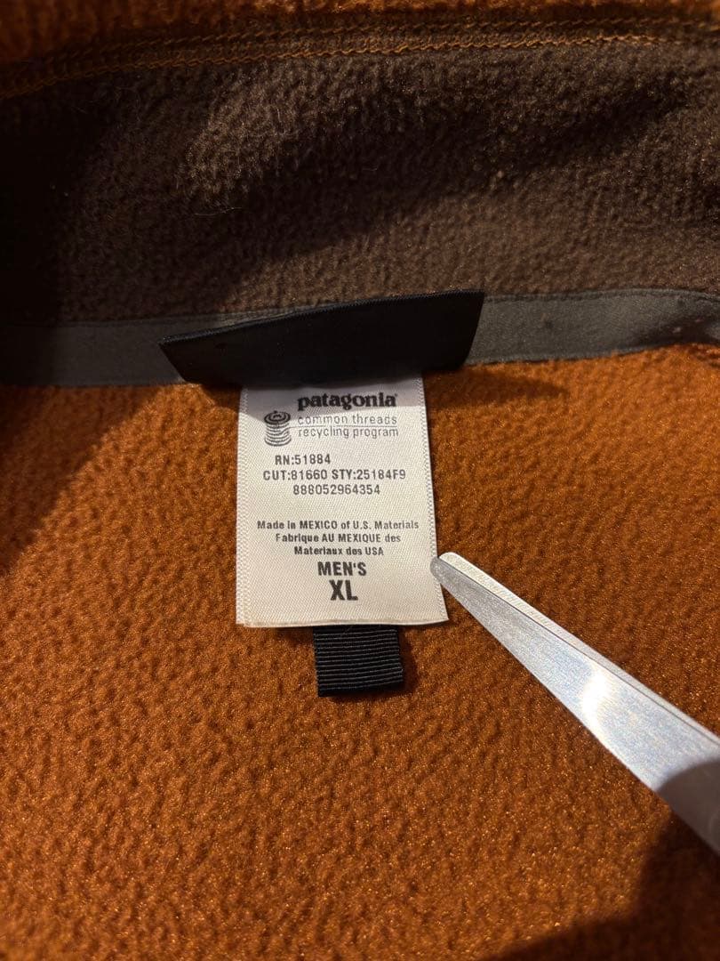 patagonia　パタゴニア シンチラベスト XL フリース オレンジ