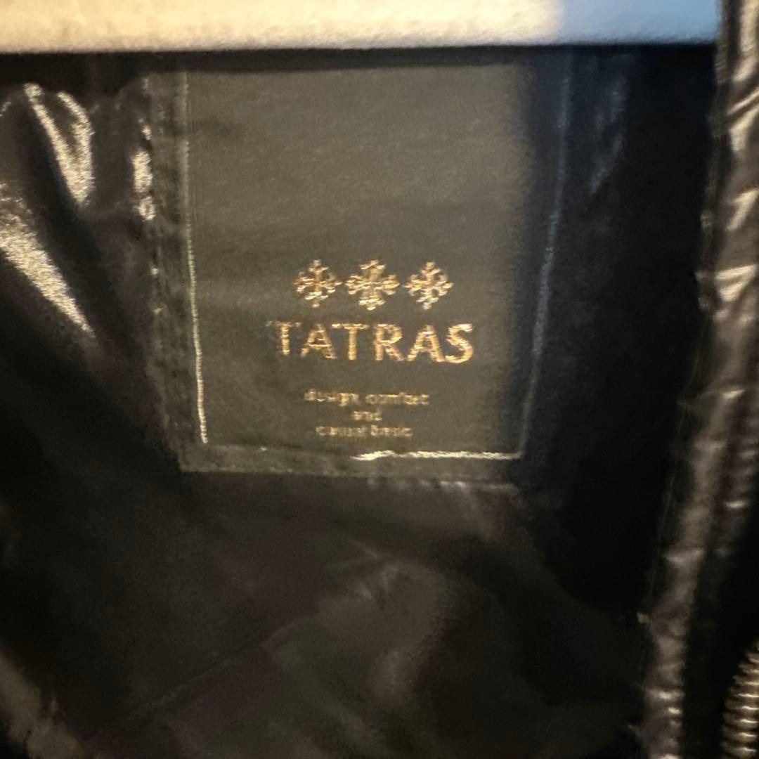 TATRAS フード付き ブラックダウンジャケット