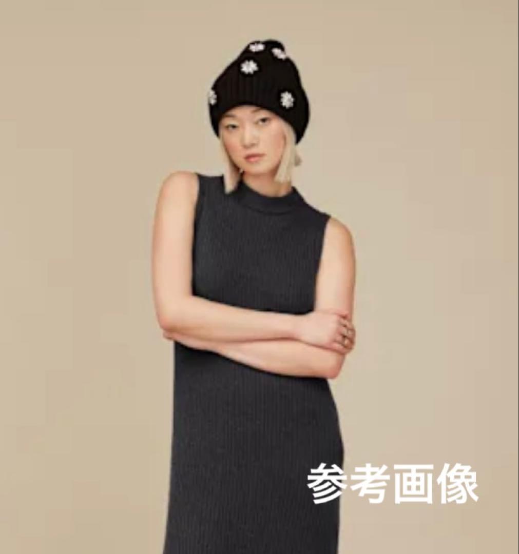 UGG ／エンベリッシュド ニット カフ ビーニー ニット帽 ブラック