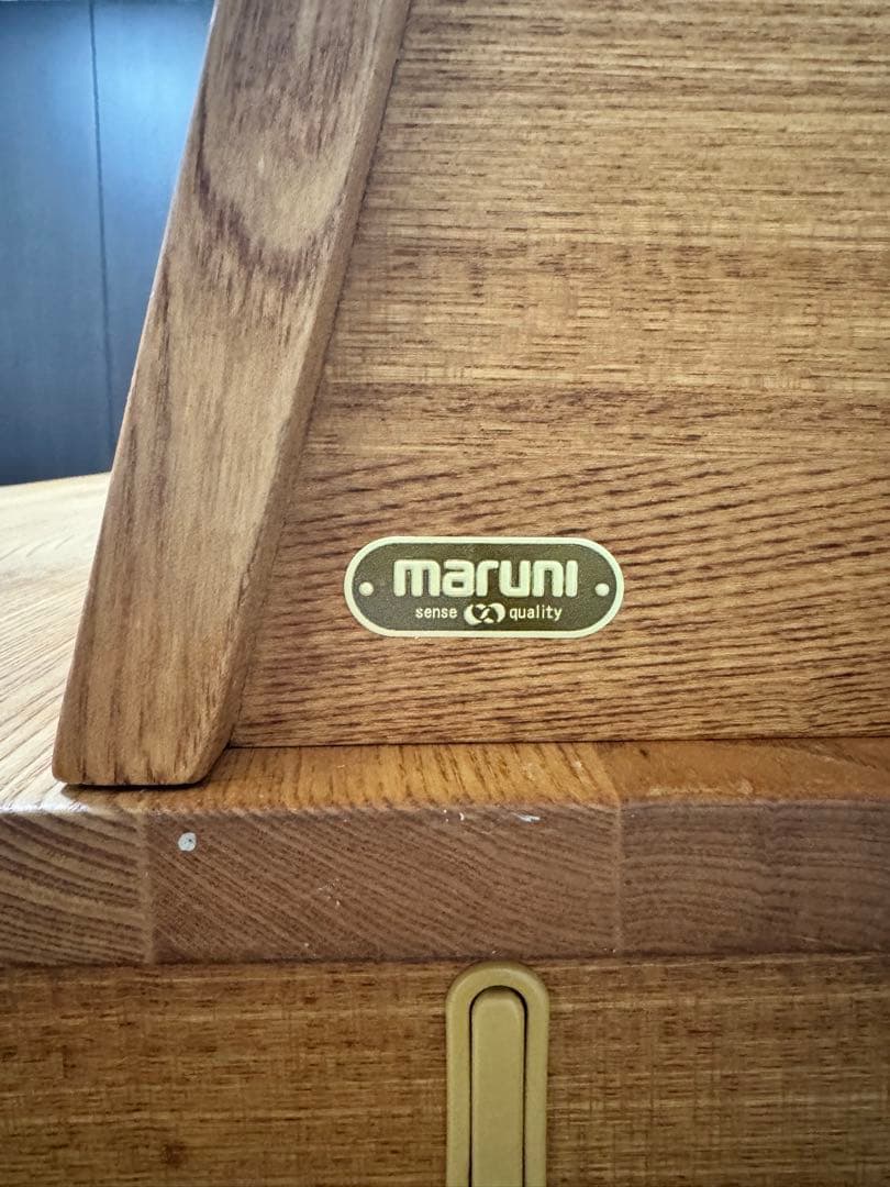 【週末限定値下】マルニ木工　天然木　学習机　デスク　①机本体　宮城発