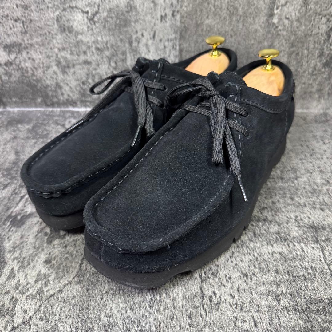 【極美品】クラークス ワラビー ゴアテックス ブラック スエード 26cm