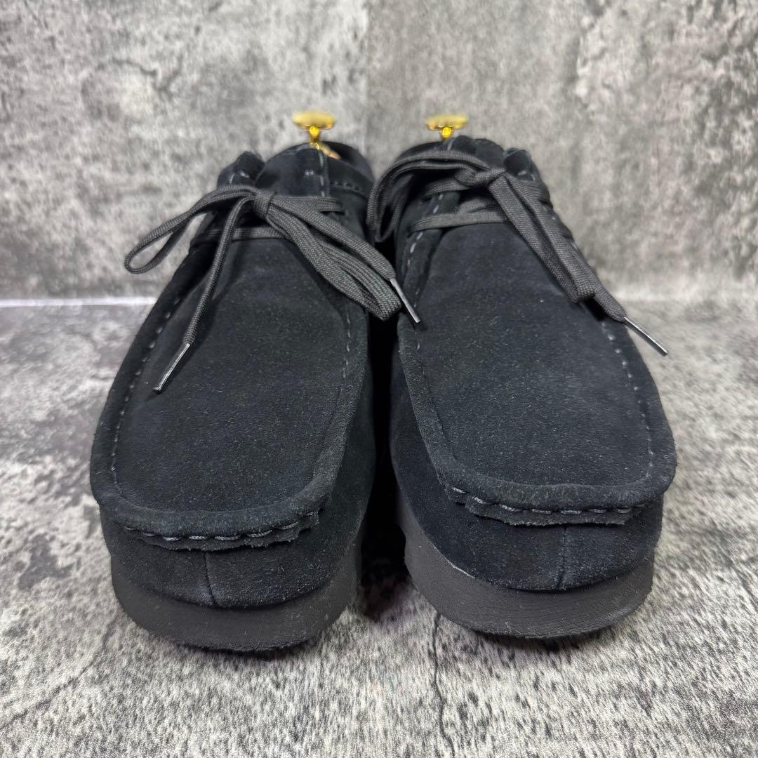 【極美品】クラークス ワラビー ゴアテックス ブラック スエード 26cm