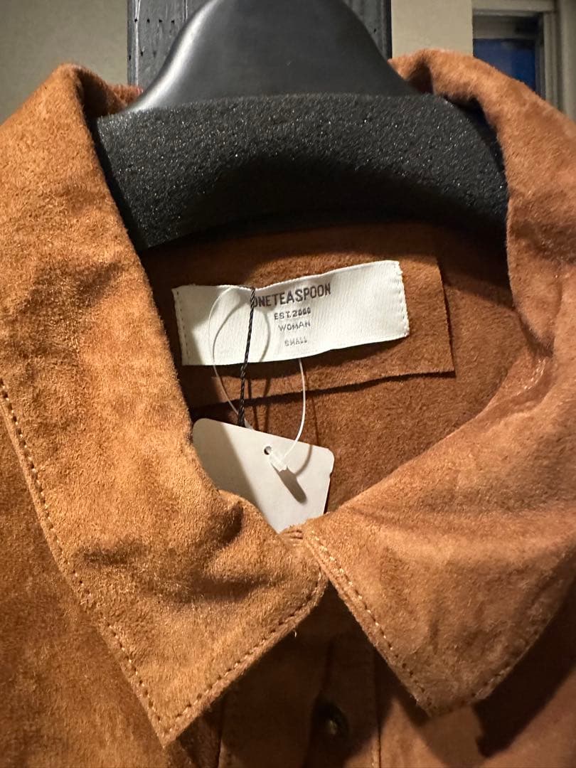 最終お値下げOneTeaSpoon SUEDE DARIA シャツジャケット