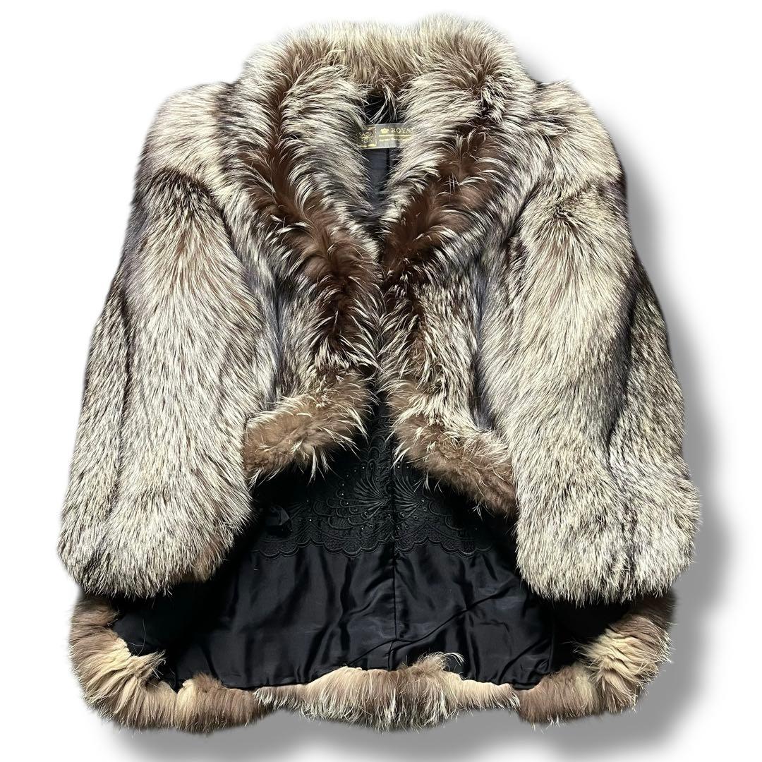 美品 SAGA FOX  フォックス ファー 毛皮 コート アウター