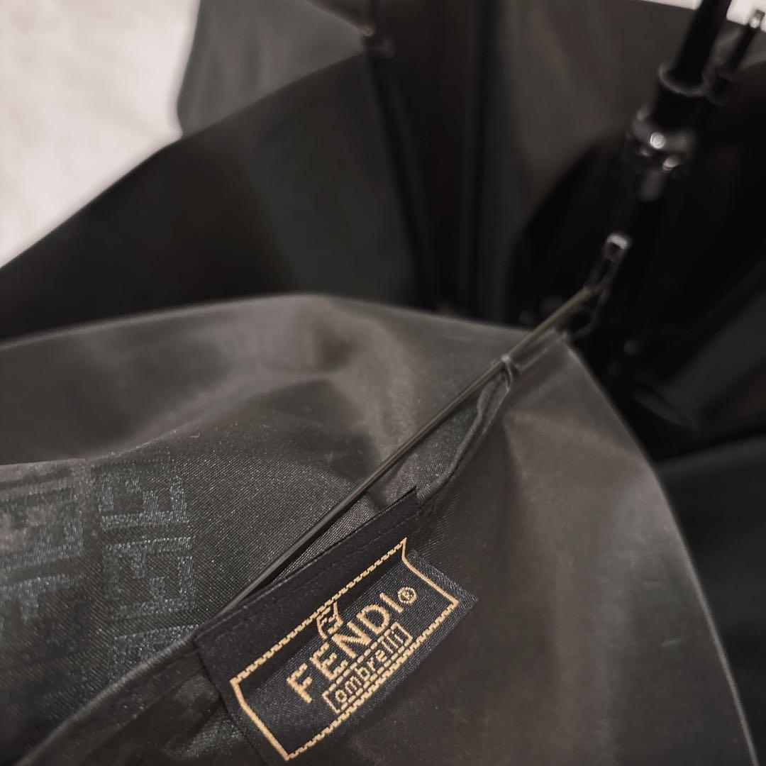 【未使用】FENDI フェンディ 折りたたみ傘 かさ FFロゴ 深緑