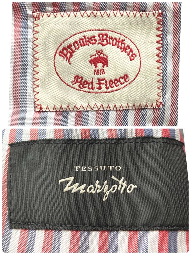 ブルックスブラザーズ　紺ブレ　大きめサイズ54 金ボタン　伊生地　ネイビー　美品