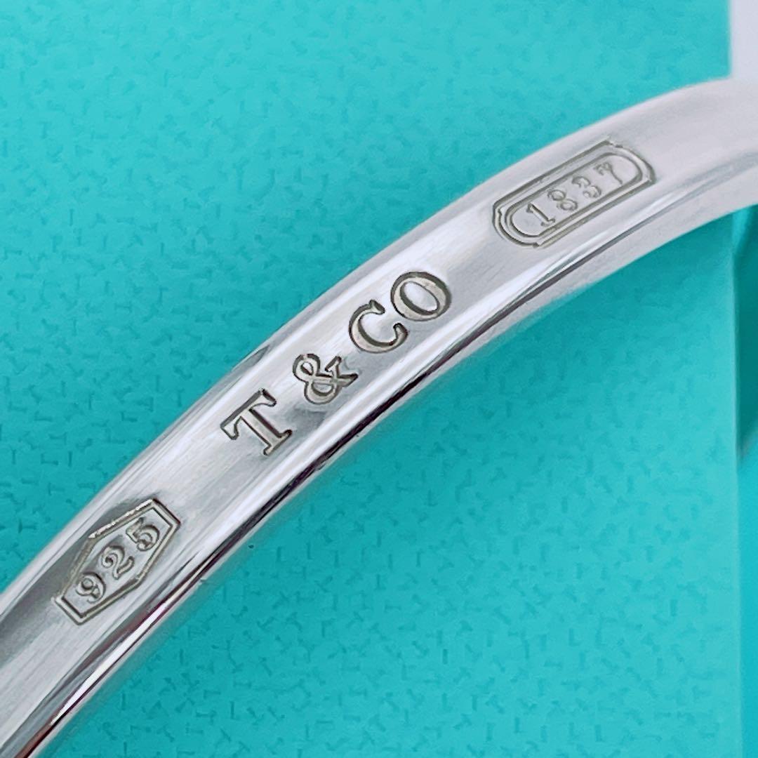 Tiffany & Co. カフ　バングル　ナロー　1837 シルバー