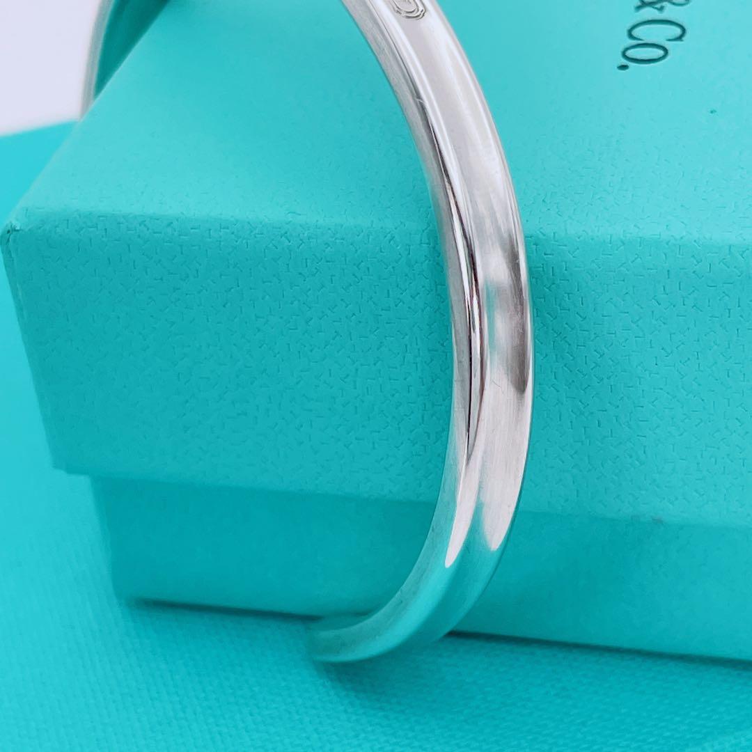 Tiffany & Co. カフ　バングル　ナロー　1837 シルバー