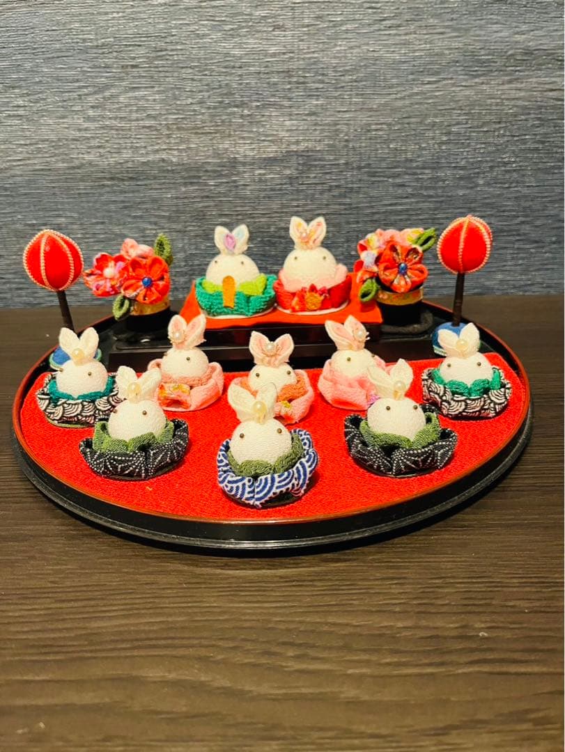 つまみ細工　お雛さん