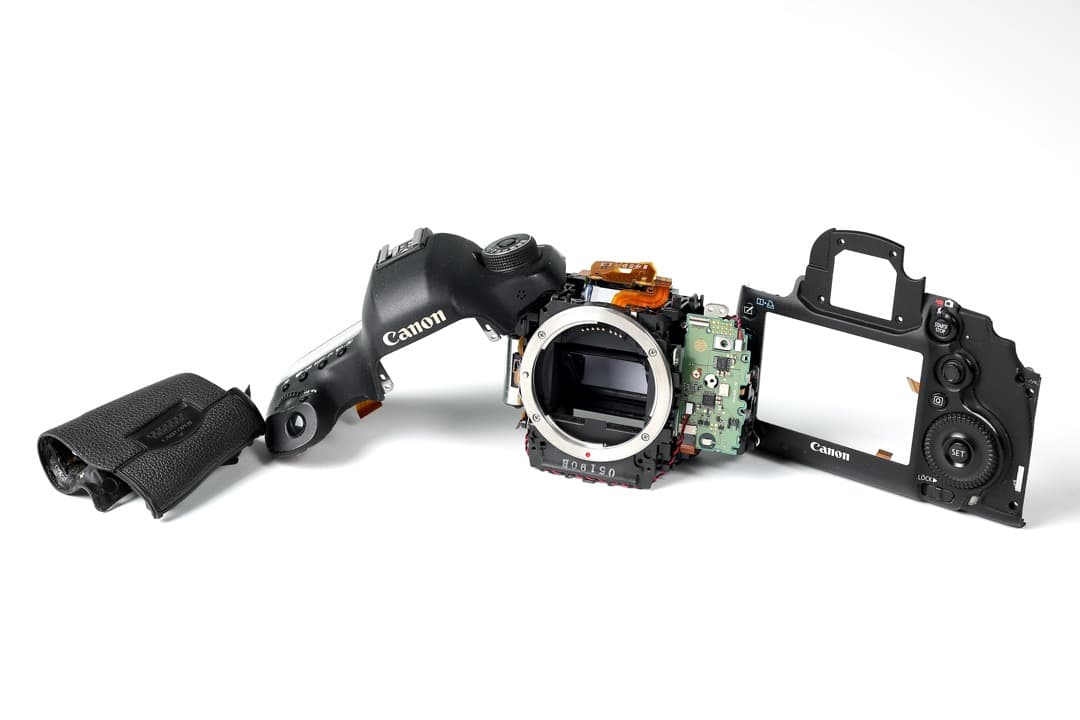 ハンドメイドカメラ型置時計、Canon EOS 5D mark3部品各種