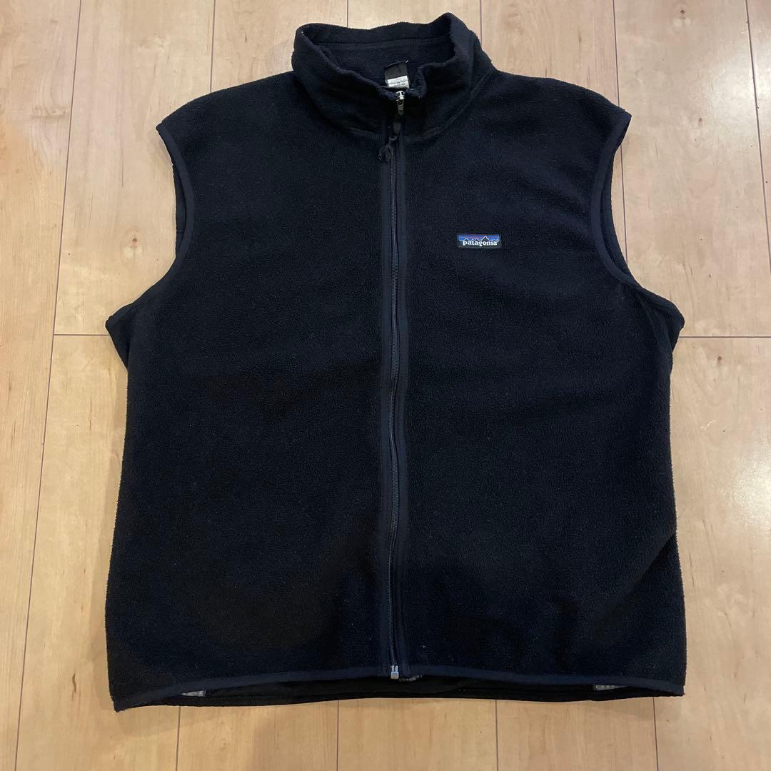 patagonia パタゴニア フリースベスト USA製 24002 黒 XL