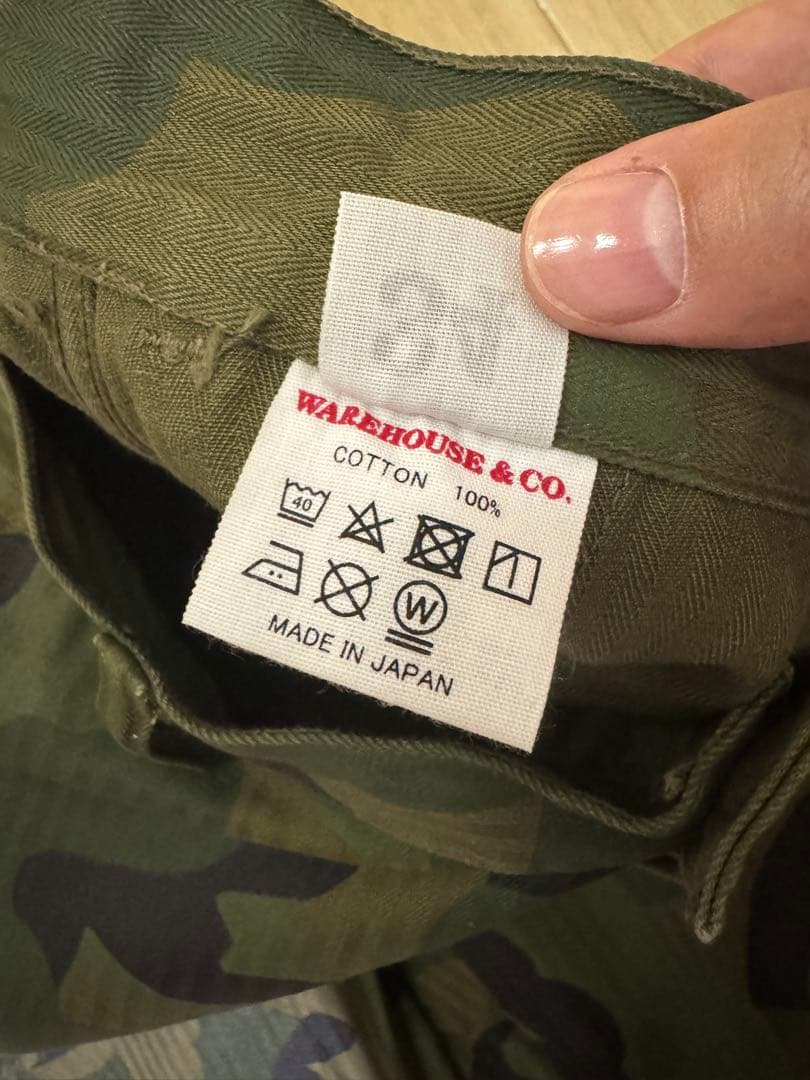 [新品未使用品]ウエアハウス1236 USMC HBT P53 完売サイズW34