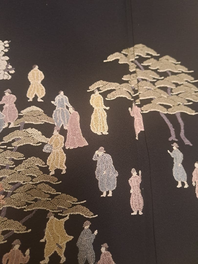 美品❇️豪華総刺繍黒留袖　比翼仕立て　 やまと誂製袋帯　フルセット