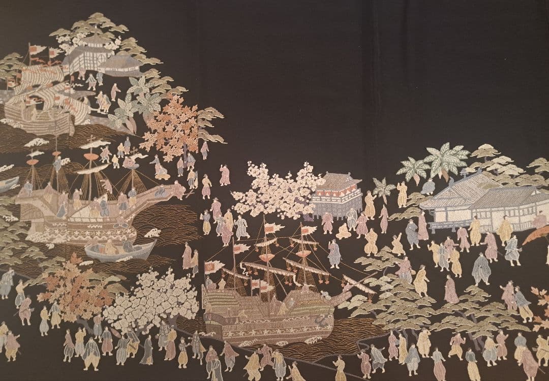 美品❇️豪華総刺繍黒留袖　比翼仕立て　 やまと誂製袋帯　フルセット