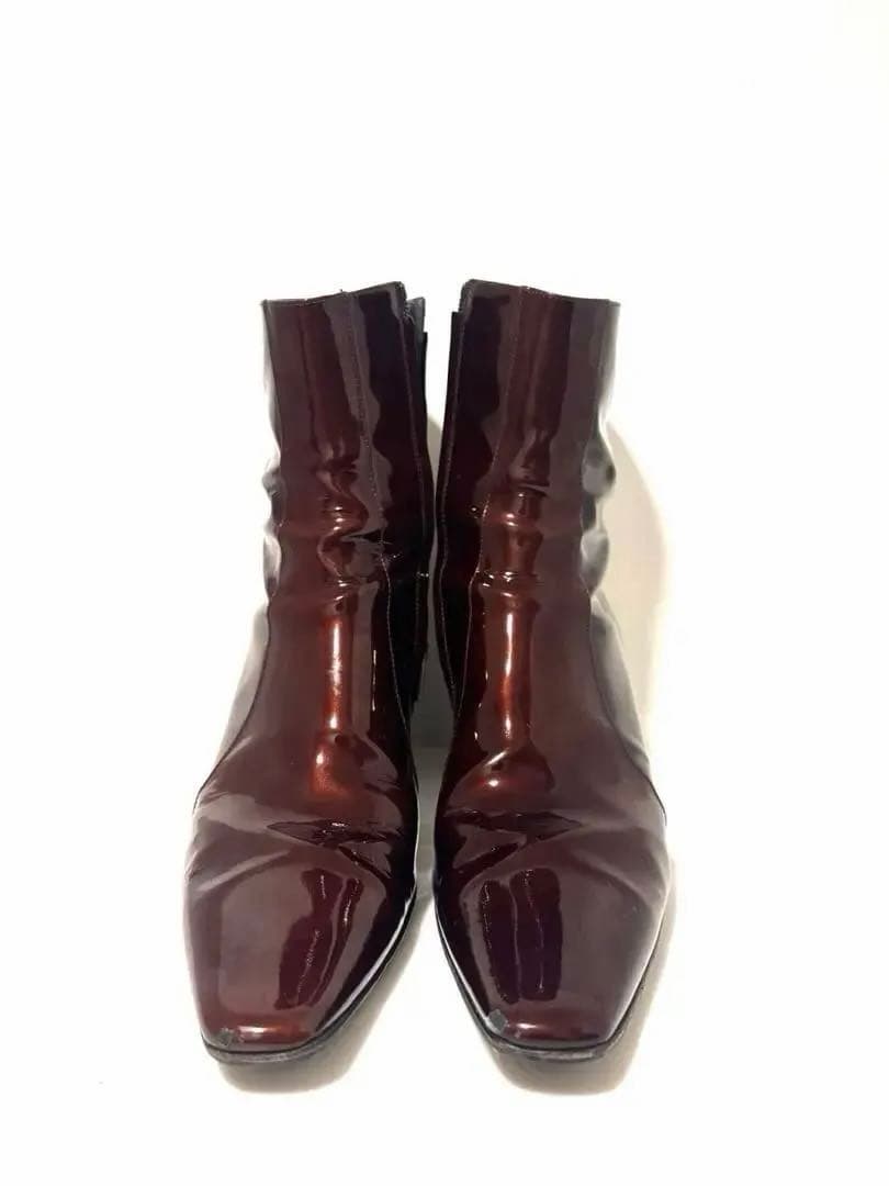 SAINT LAURENT PARIS／ヒールブーツ／サンローラン/エナメル