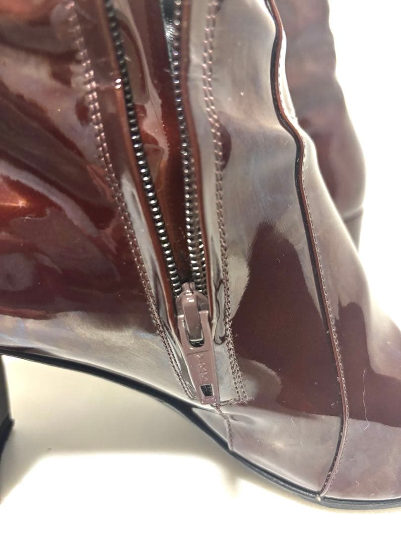 SAINT LAURENT PARIS／ヒールブーツ／サンローラン/エナメル