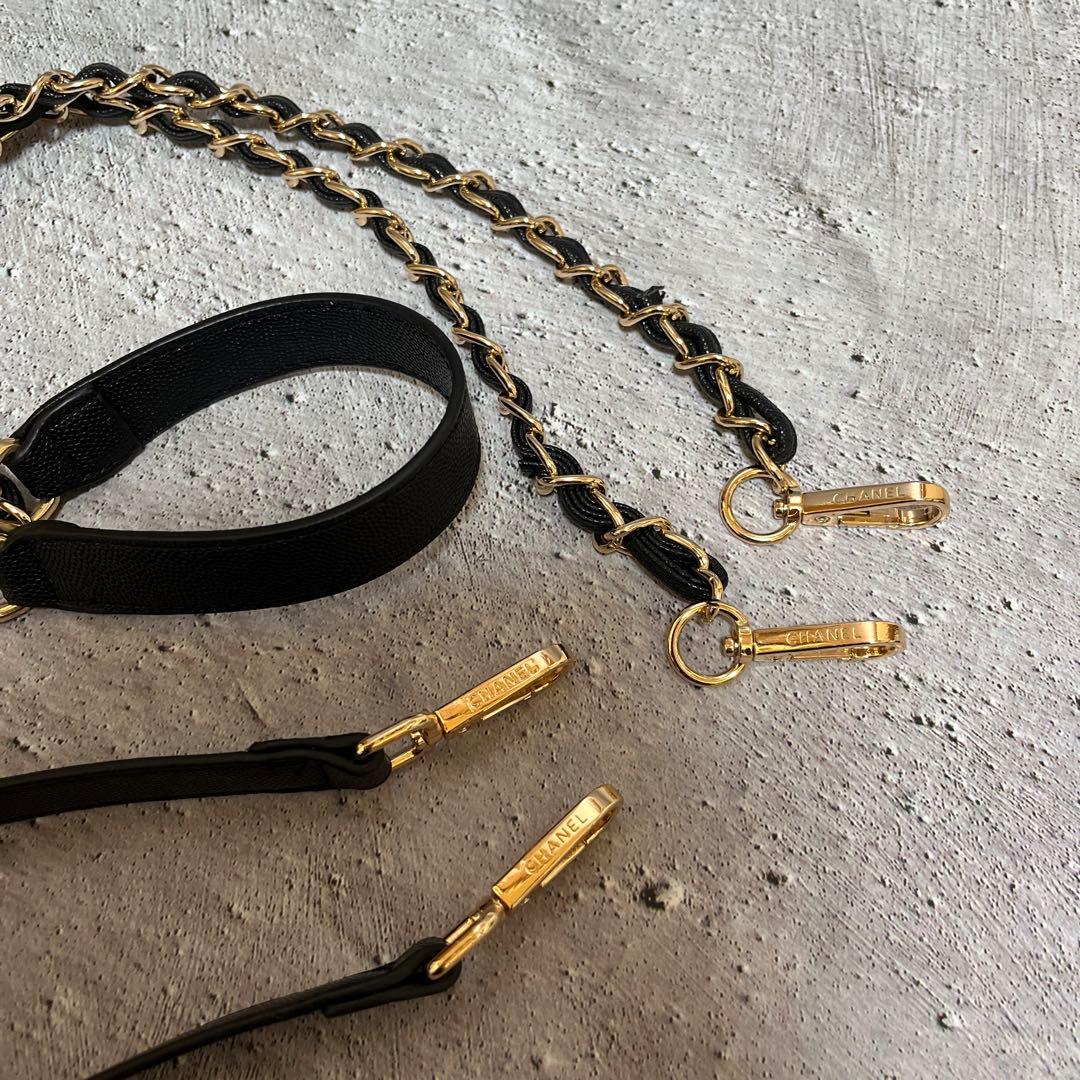 【新品未使用】シャネルブラック キルティング 巾着チェーンショルダーバッグ