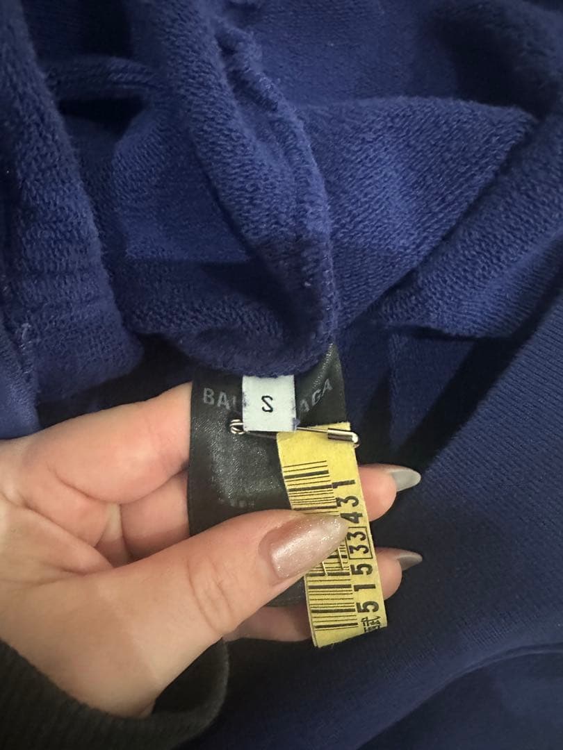 BALENCIAGA ネイビー パーカー