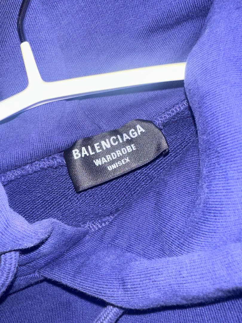 BALENCIAGA ネイビー パーカー