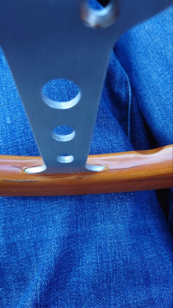 MOMO INDY 32φ ウッドステアリング 当時物