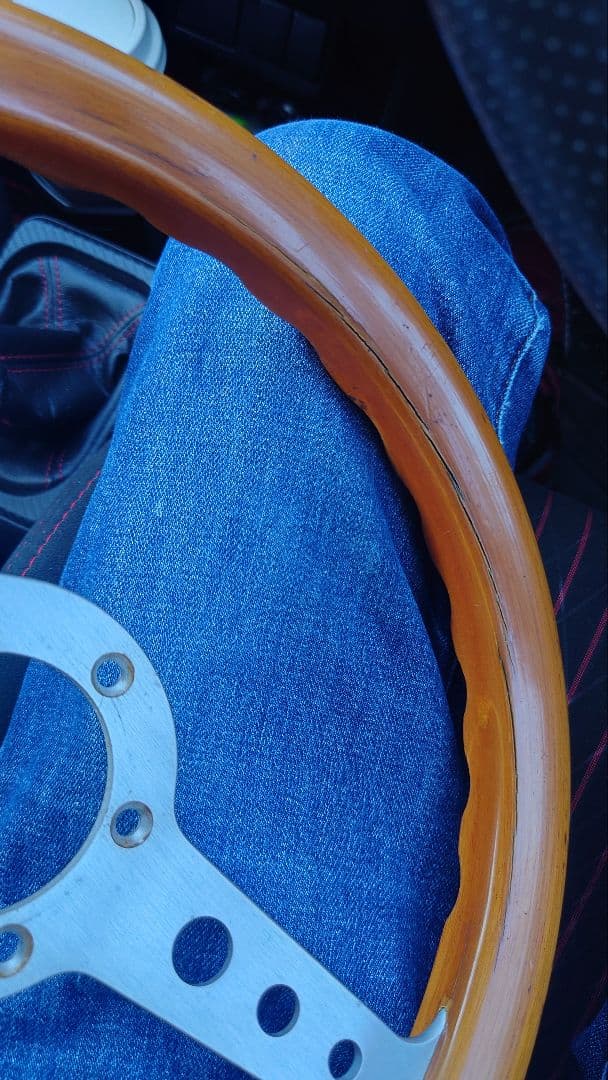 MOMO INDY 32φ ウッドステアリング 当時物