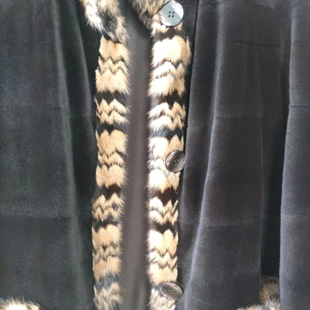 リバーシブルコート ファー付き