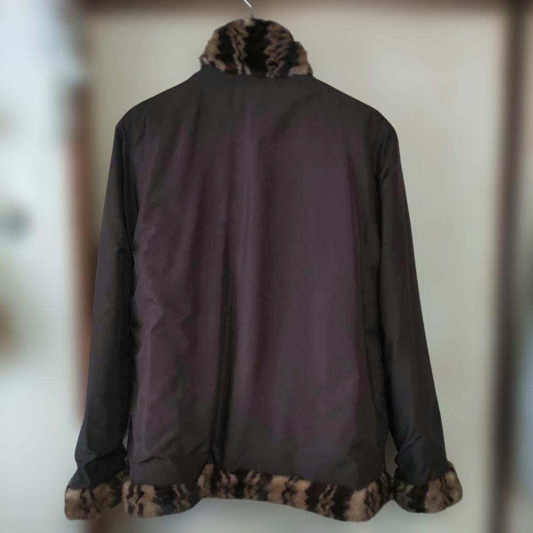 リバーシブルコート ファー付き