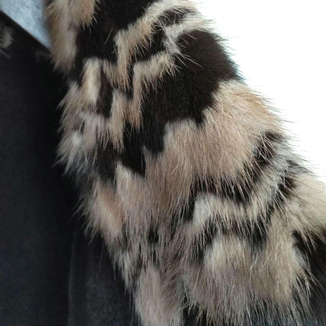 リバーシブルコート ファー付き