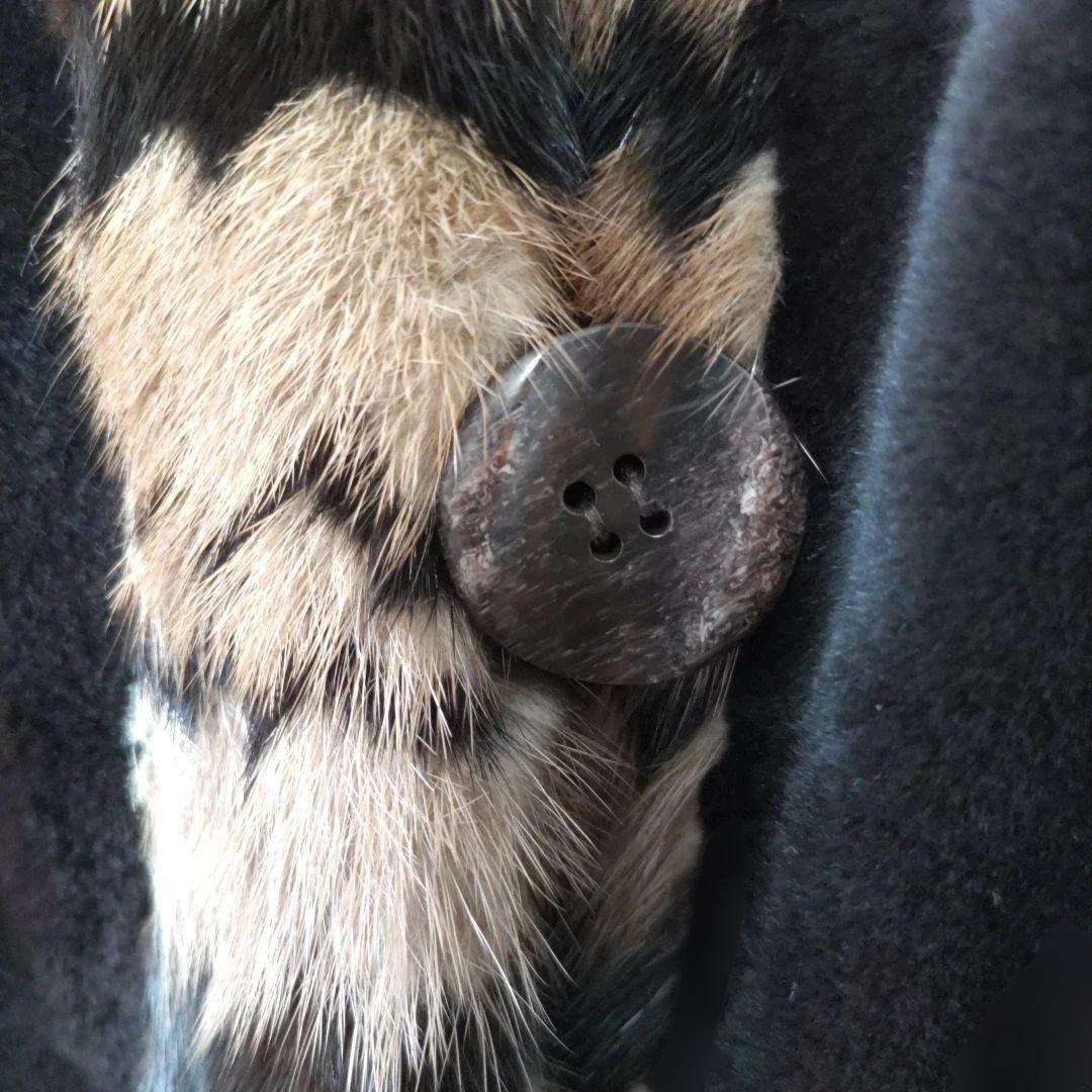 リバーシブルコート ファー付き