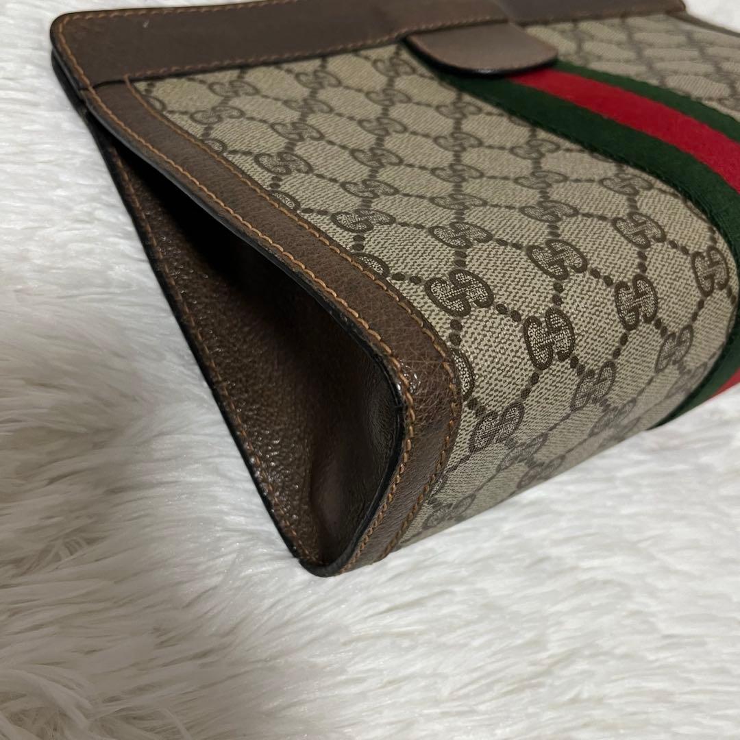 ✨人気デザイン✨OLD GUCCI　クラッチ　シェリーライン　GGスプリーム