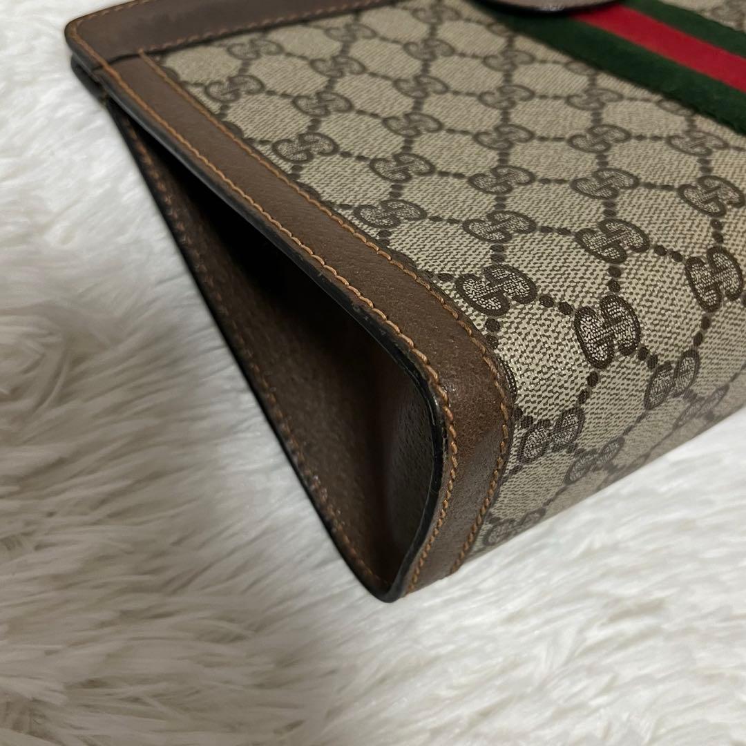 ✨人気デザイン✨OLD GUCCI　クラッチ　シェリーライン　GGスプリーム
