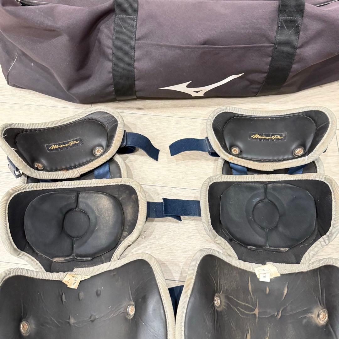 ミズノプロ 軟式用キャッチャー防具一式　セット　収納袋付き