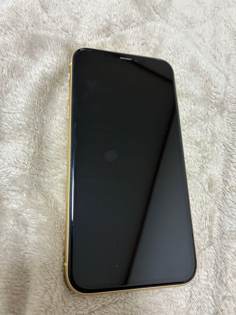 【背面ヒビあり】Apple iPhone XR イエロー 本体 128gb