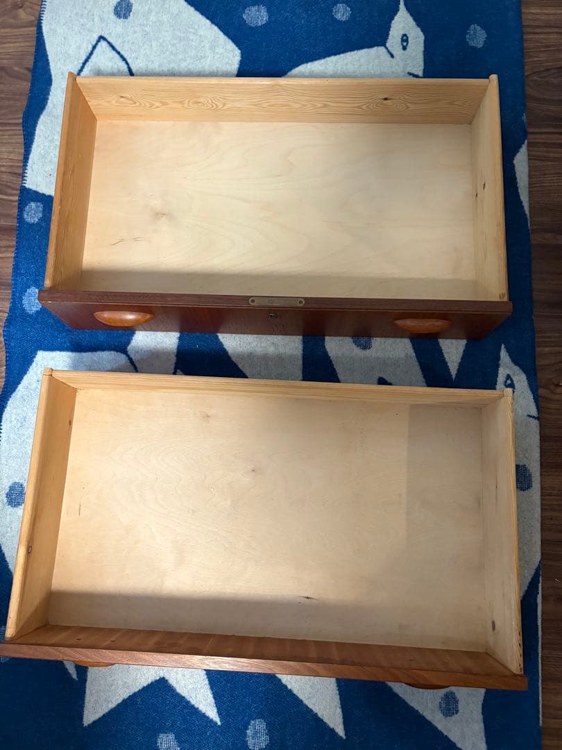 北欧ヴィンテージ チーク 4段チェスト　デンマーク