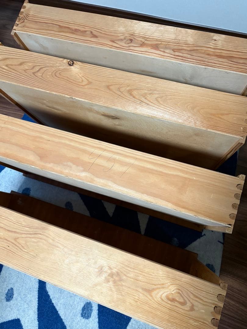 北欧ヴィンテージ チーク 4段チェスト　デンマーク