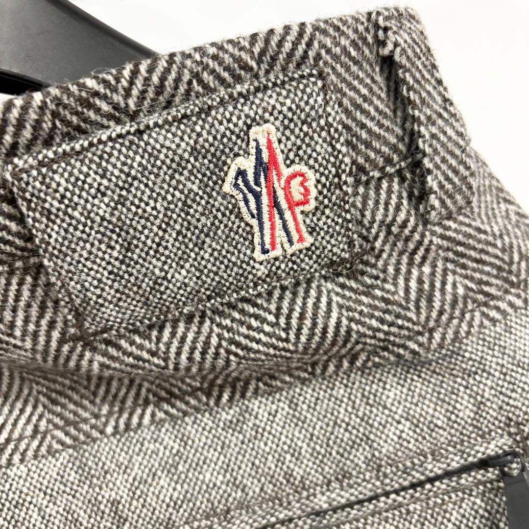 00年代 モンクレール ウールカーゴ パンツ 千鳥格子