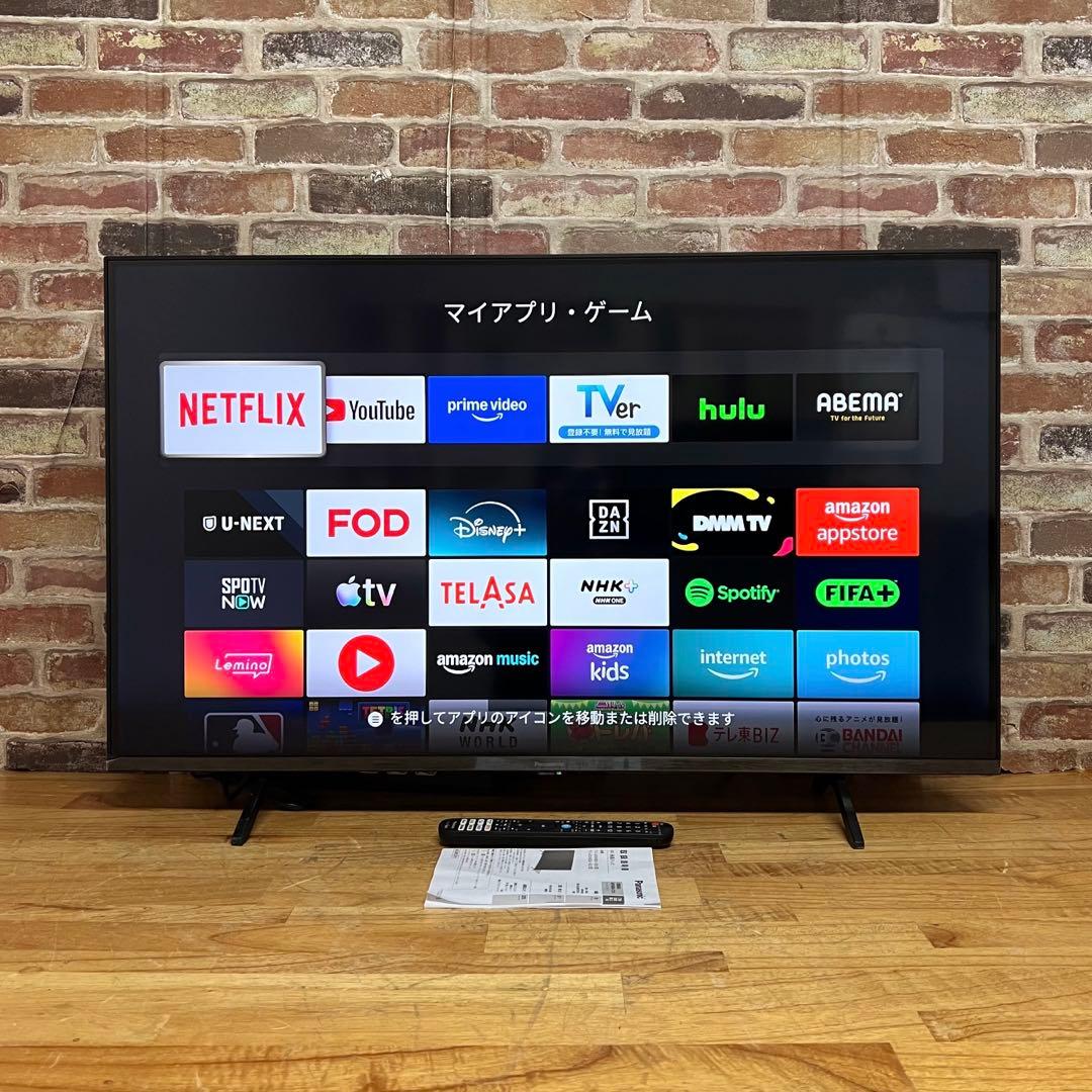 パナソニック 43V型 4K液晶テレビ VIERA TV-43W80A 25年製