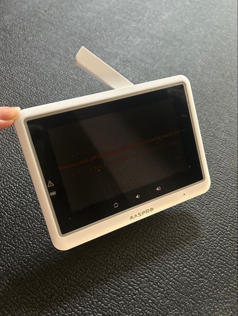 簡易動作確認　MASPRO モニター&ワイヤレスHDカメラセット