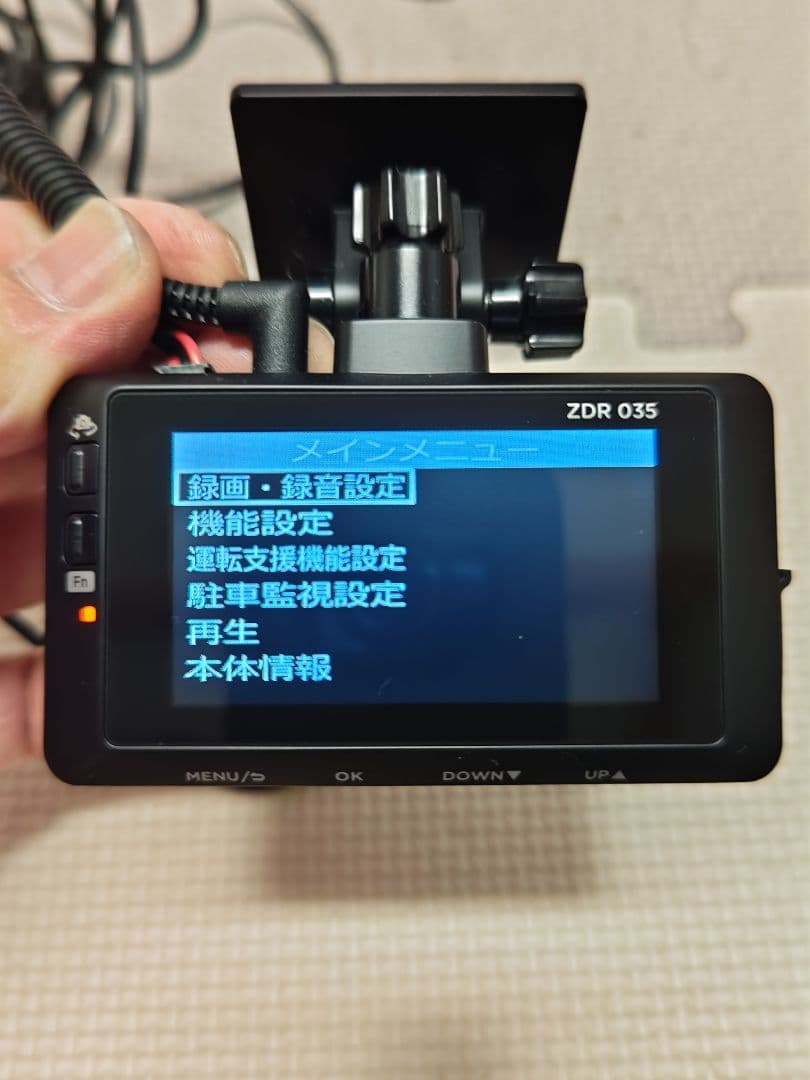 COMTEC ZDR 035 前後カメラドライブレコーダー 配線付き