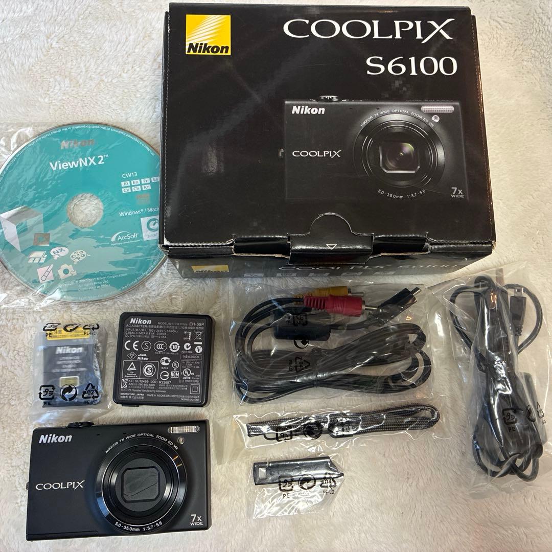 Nikon COOLPIX S6100 コンパクトデジタルカメラ　ブラック