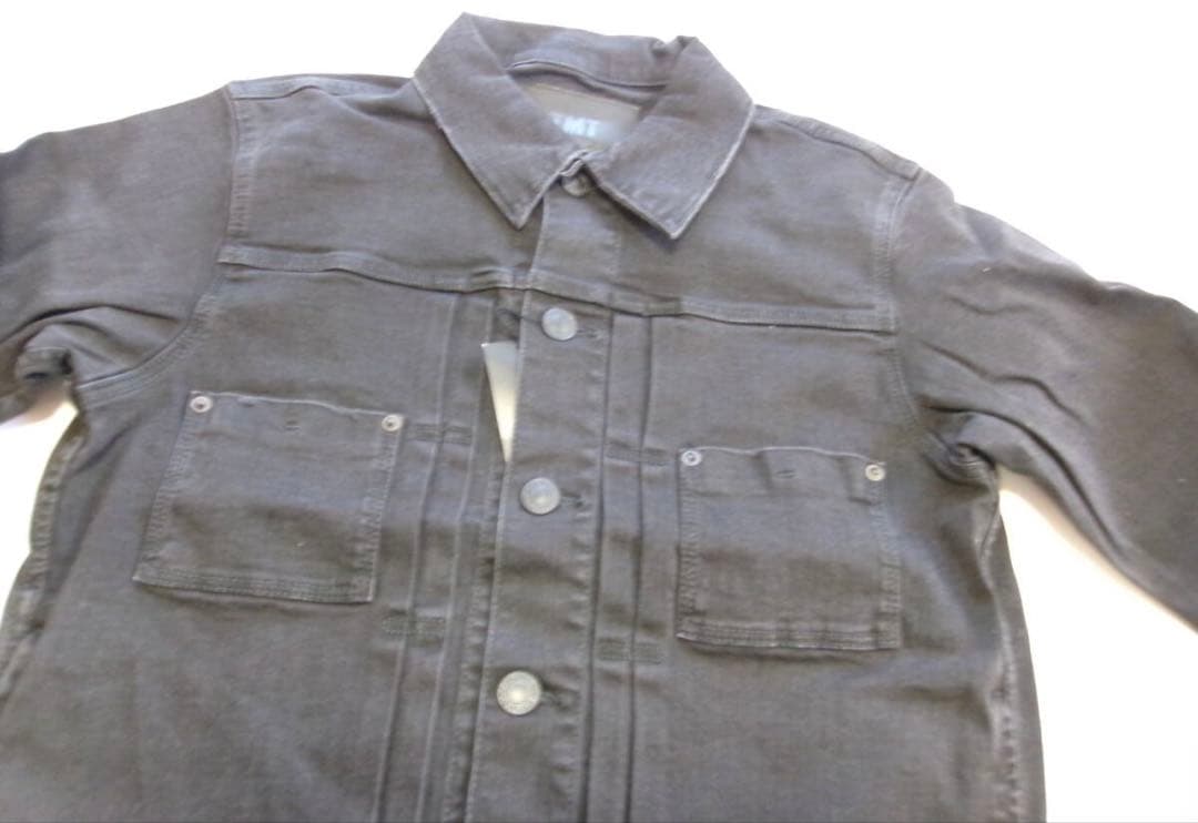 23SS新品　ティーエムティTMTブラックデニム ジャケット　gジャン XL