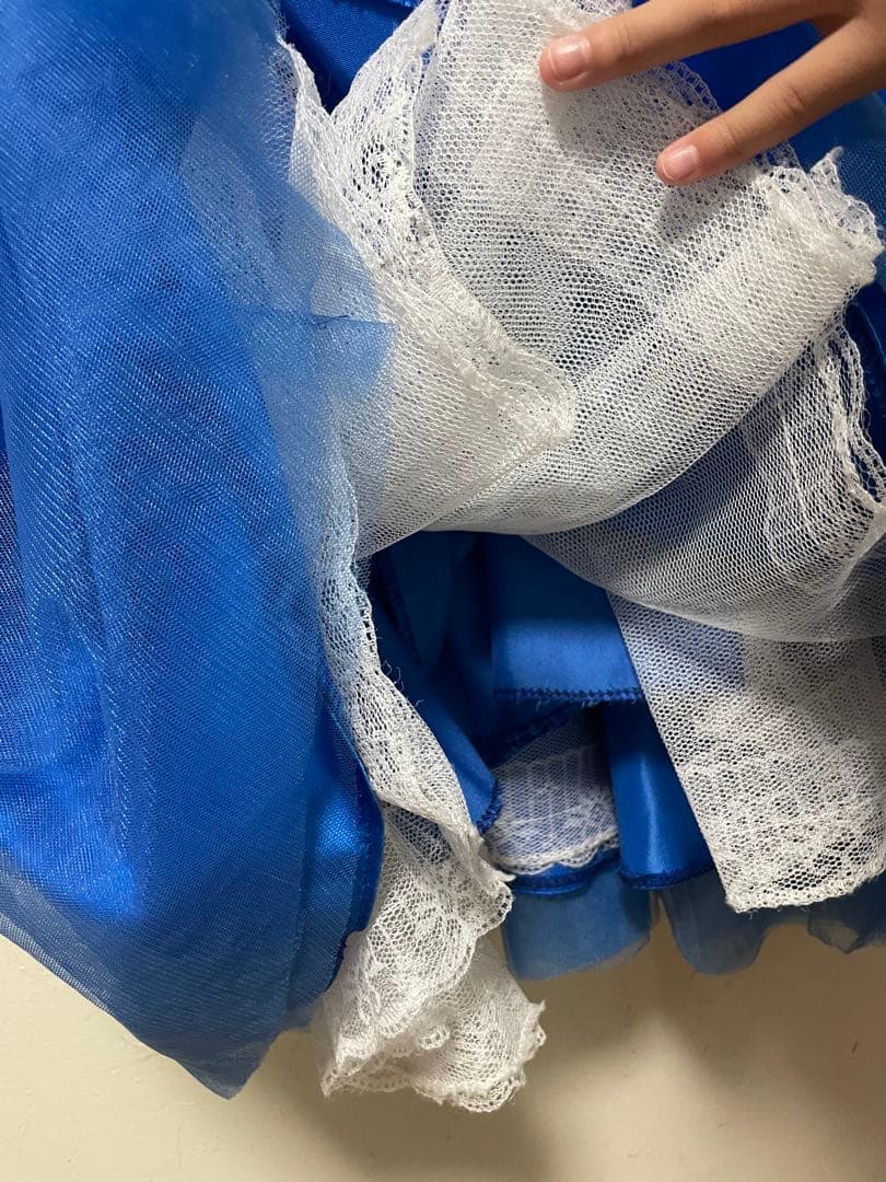 青いレースドレス（100cm~）